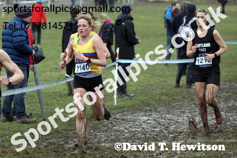 Senior womens 2018 British Inter Counties Cross Country Champs., Prestwold Hall, Loughborough. Photo: David T. Hewitson/Sports for All Pics